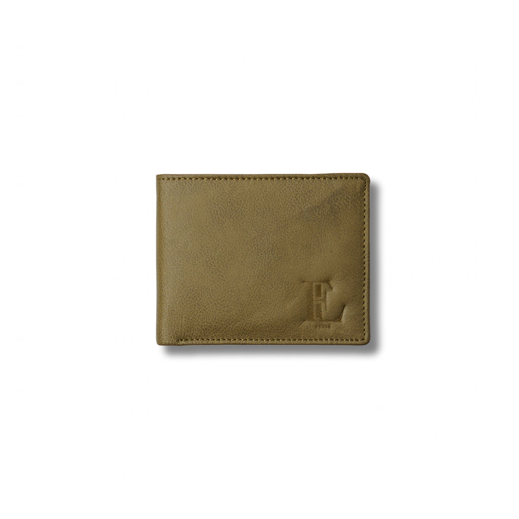 Genuine Leather Men’s Wallet with Coin Pocket and ID Window