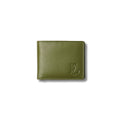 Genuine Leather Men’s Wallet in Green with Multiple Slots