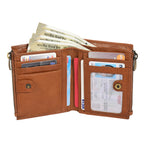 Genuine Leather Men’s Wallet with Zip Pocket and Multiple Card Slots