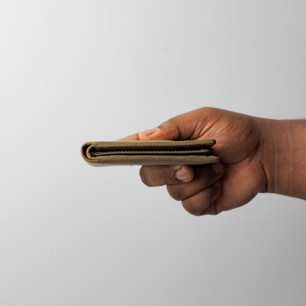 Genuine Leather Men’s Wallet with Coin Pocket and ID Window