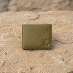 Genuine Leather Men’s Wallet with Coin Pocket and ID Window