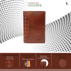 Genuine Leather Card Holder with 7 Card Slots