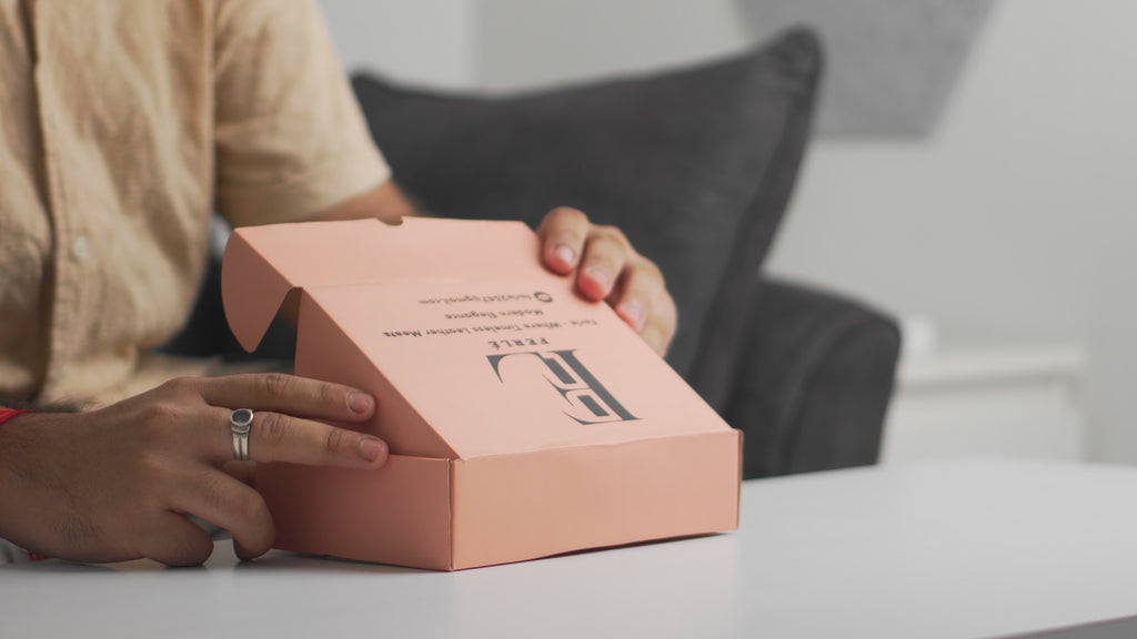 Blue Nappa Leather Men’s Wallet with Coin Pocket and ID Window